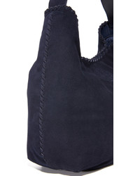 Женская светло-коричневая замшевая сумка от Tory Burch