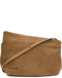 Женская светло-коричневая замшевая сумка от Marsèll