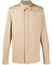 Мужская светло-коричневая классическая рубашка от Bottega Veneta