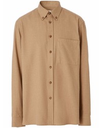 Мужская светло-коричневая классическая рубашка от Burberry