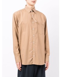 Мужская светло-коричневая классическая рубашка от Kolor