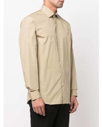 Мужская светло-коричневая классическая рубашка от Caruso