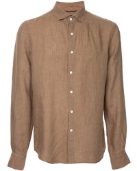 Мужская светло-коричневая классическая рубашка от ESTNATION