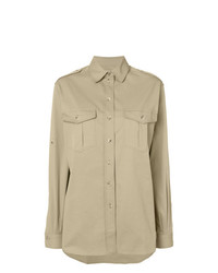 Женская светло-коричневая классическая рубашка от Holland & Holland