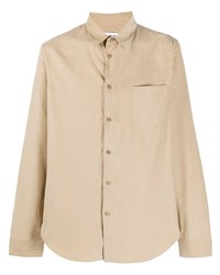 Мужская светло-коричневая классическая рубашка от Kenzo