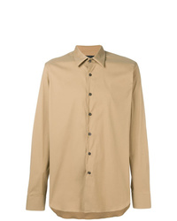Мужская светло-коричневая классическая рубашка от Prada