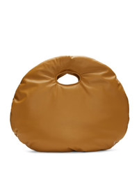Светло-коричневая кожаная большая сумка от A.W.A.K.E. Mode