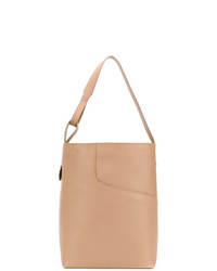 Светло-коричневая кожаная большая сумка от Atp Atelier