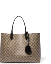 Светло-коричневая кожаная большая сумка от Gucci