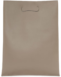 Светло-коричневая кожаная большая сумка от Maison Margiela