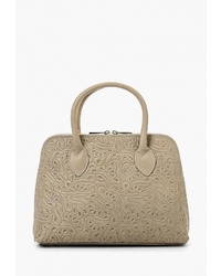 Светло-коричневая кожаная большая сумка от Roberta Rossi