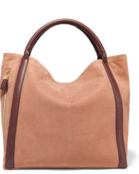 Светло-коричневая кожаная большая сумка от See by Chloe
