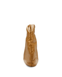 Светло-коричневая кожаная большая сумка от A.W.A.K.E. Mode