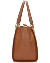 Светло-коричневая кожаная большая сумка от Maiyet