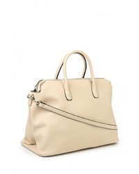 Светло-коричневая кожаная большая сумка от Vitacci