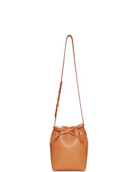 Светло-коричневая кожаная сумка-мешок от Mansur Gavriel