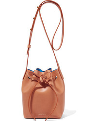 Светло-коричневая кожаная сумка-мешок от Mansur Gavriel