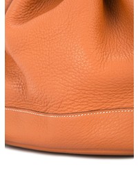 Светло-коричневая кожаная сумка-мешок от Hermès Vintage