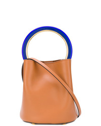 Светло-коричневая кожаная сумка-мешок от Marni