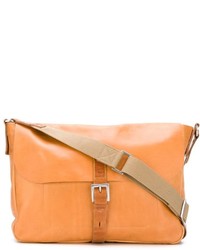 Светло-коричневая кожаная сумка почтальона от Ally Capellino