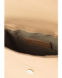 Светло-коричневая кожаная сумка через плечо от Le camp