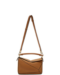 Светло-коричневая кожаная сумка через плечо от Loewe