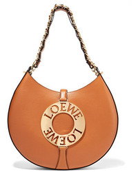 Светло-коричневая кожаная сумка через плечо от Loewe