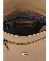 Светло-коричневая кожаная сумка через плечо от Palio