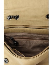 Светло-коричневая кожаная сумка через плечо от Paolo