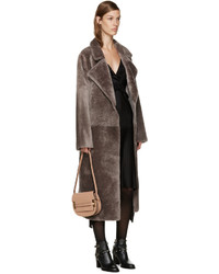 Женская светло-коричневая кожаная сумка от Valentino