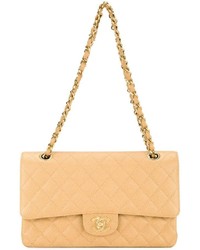 Женская светло-коричневая кожаная сумка от Chanel