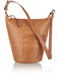 Женская светло-коричневая кожаная сумка от Clare Vivier