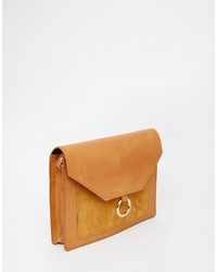 Женская светло-коричневая кожаная сумка от Asos