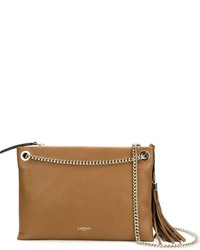 Женская светло-коричневая кожаная сумка от Lanvin
