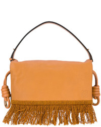 Женская светло-коричневая кожаная сумка от Loewe