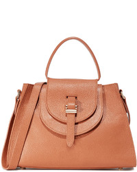 Женская светло-коричневая кожаная сумка от Meli-Melo