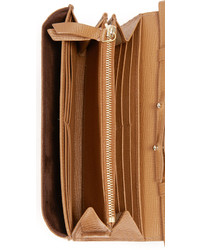 Женская светло-коричневая кожаная сумка от Maison Margiela