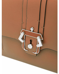 Женская светло-коричневая кожаная сумка от Paula Cademartori