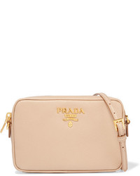 Женская светло-коричневая кожаная сумка от Prada