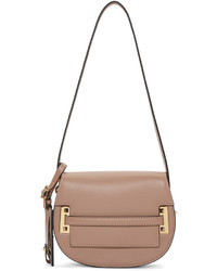 Женская светло-коричневая кожаная сумка от Valentino