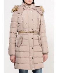 Женская светло-коричневая куртка-пуховик от B.Style