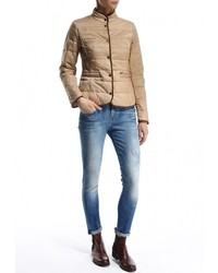 Женская светло-коричневая куртка-пуховик от Baon