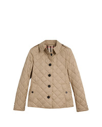 Женская светло-коричневая куртка-пуховик от Burberry