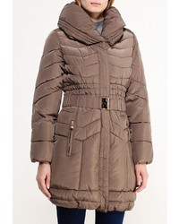 Женская светло-коричневая куртка-пуховик от Design