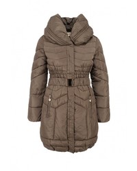 Женская светло-коричневая куртка-пуховик от Design