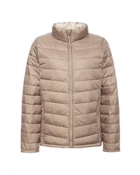 Женская светло-коричневая куртка-пуховик от Emoi Size Plus