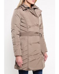 Женская светло-коричневая куртка-пуховик от F5