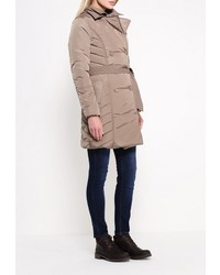 Женская светло-коричневая куртка-пуховик от F5