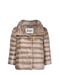 Женская светло-коричневая куртка-пуховик от Herno