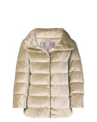 Женская светло-коричневая куртка-пуховик от Herno